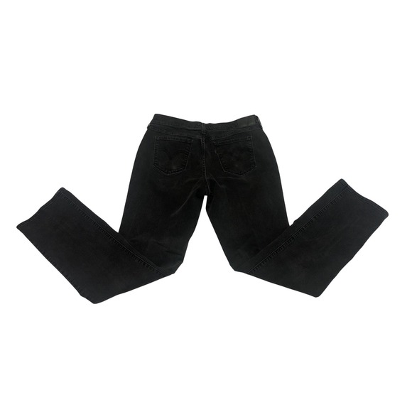 Levi Strauss 505 Straight Leg Jeans Black Denim Womens 12L W31 L34 Black Tab - Picture 2 of 10